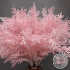Pink fake pine foliage stem for fall wedding aisle arrangements