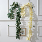 Fall colored artificial eucalyptus strand for party backdrop
