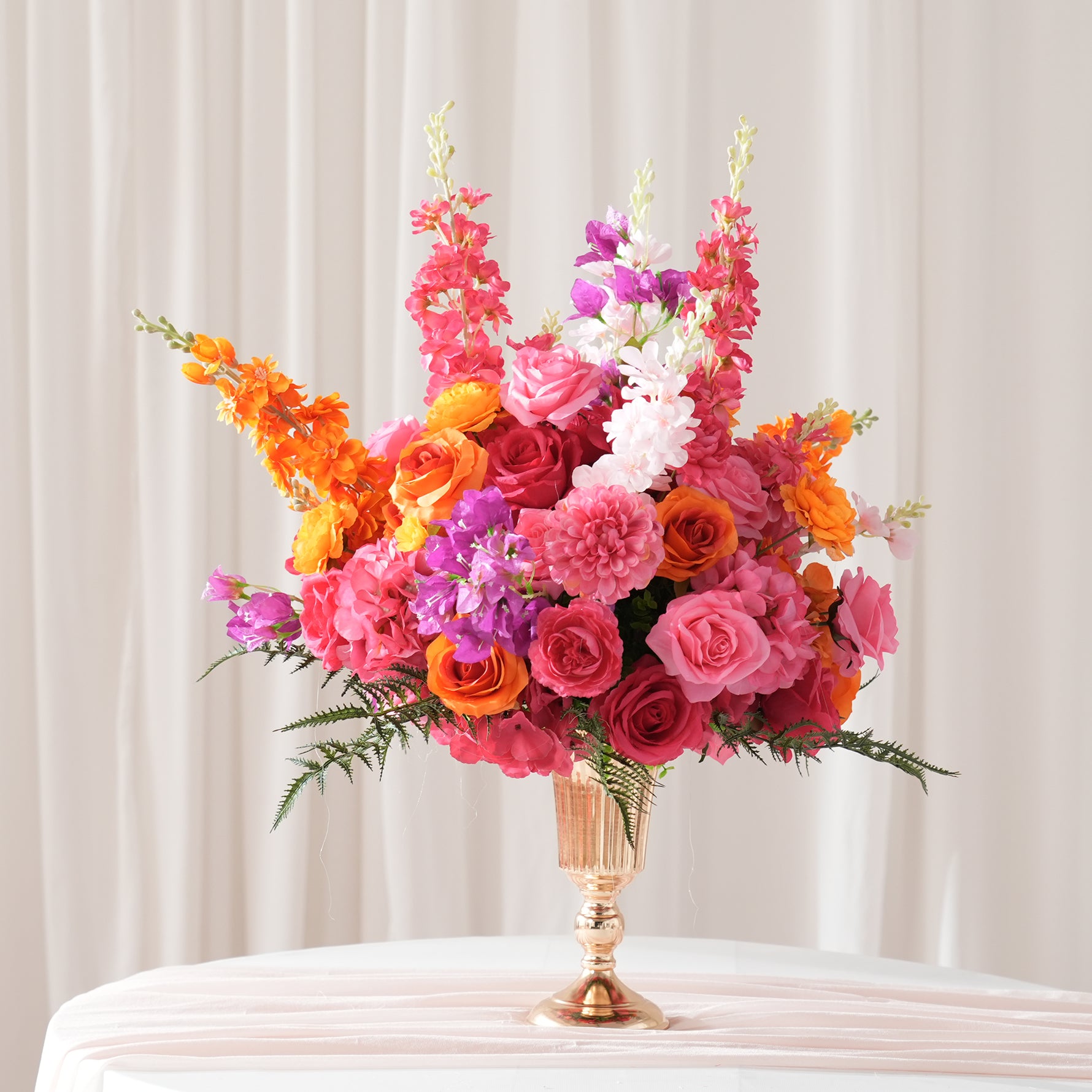 A9099 Gradient Colorful Rose Vine Flower Arrangement Ball Wedding