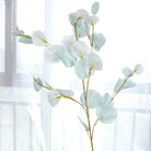Artificial cream eucalyptus sprigs