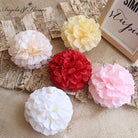 Artificial White Pompom Chrysanthemum Flower Head