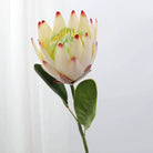 coral‑orange‑faux‑king‑protea‑flower‑stem‑photo

