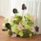 Soft pastel aisle ground flower decor