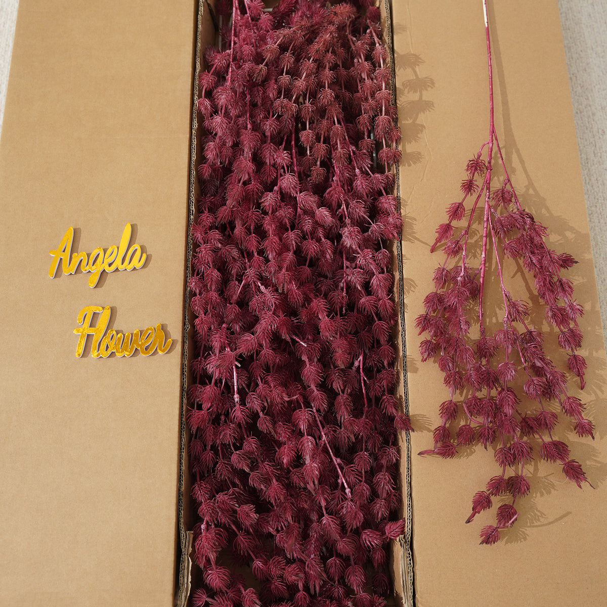 Mixed color faux happy fruit sprigs for photo backdrop