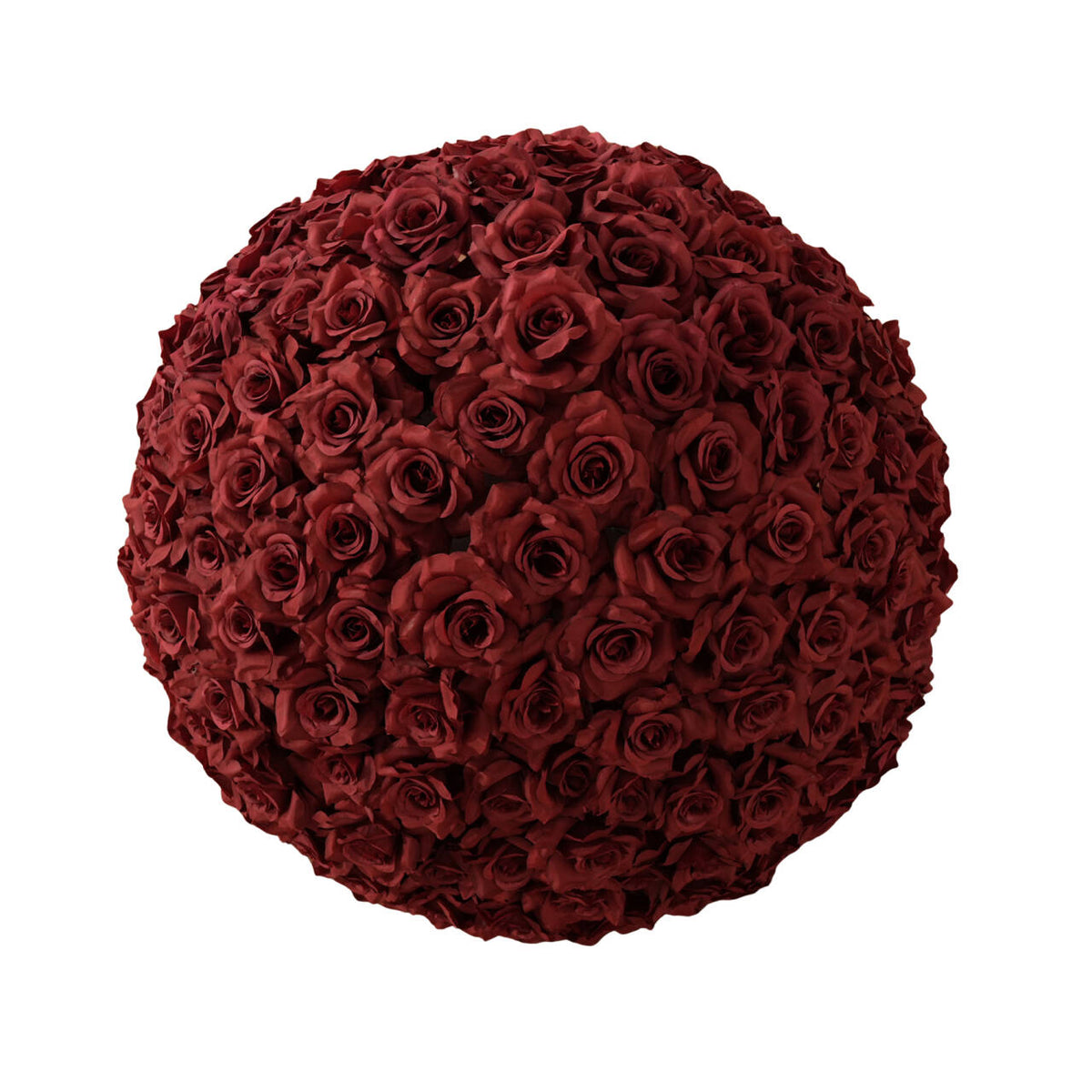 Red artificial rose flower balls multi size collection