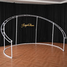 White metal frame base for wedding backdrop floral styling