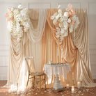 Wedding drape matching hang floral decor