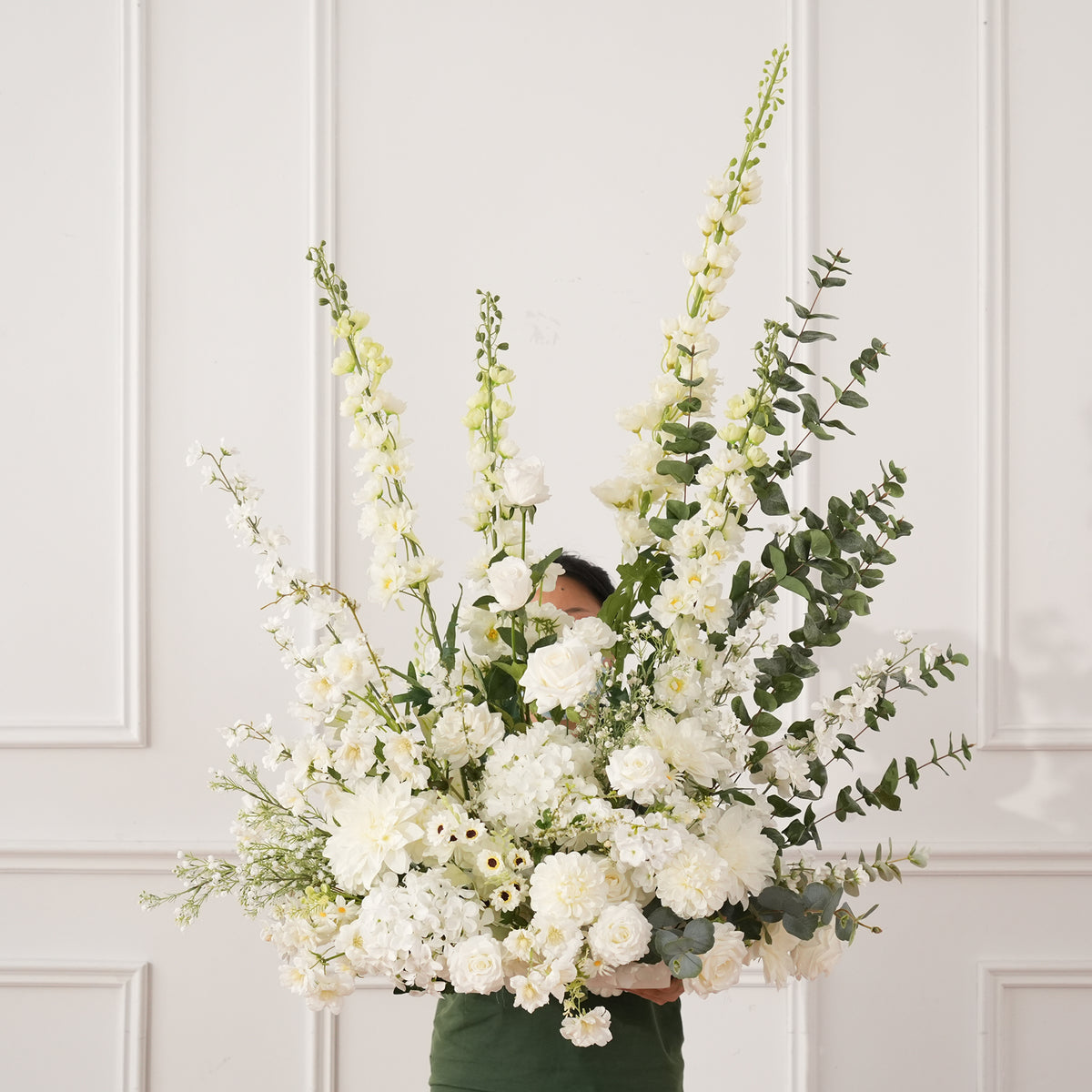 Hanging flower swag for wedding arch backdrop decoration