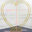 Wedding heart floral arch for marriage proposal