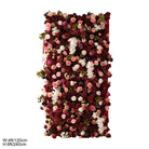 Flower wall photo backdrop for wedding ceremony portraits