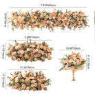 Artificial flower runner for wedding reception tables