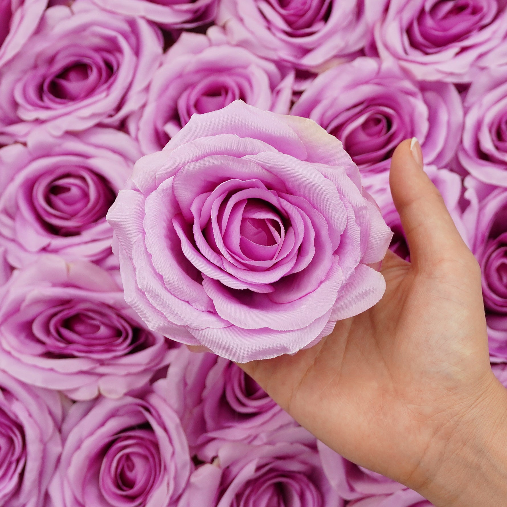 Bulk silk rose heads for wedding decorations and flower arrangements