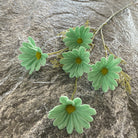 1. Mustard yellow faux cosmos rustic decor