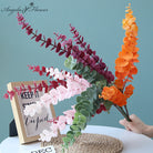 artificial delphinium eucalyptus stem wedding decor