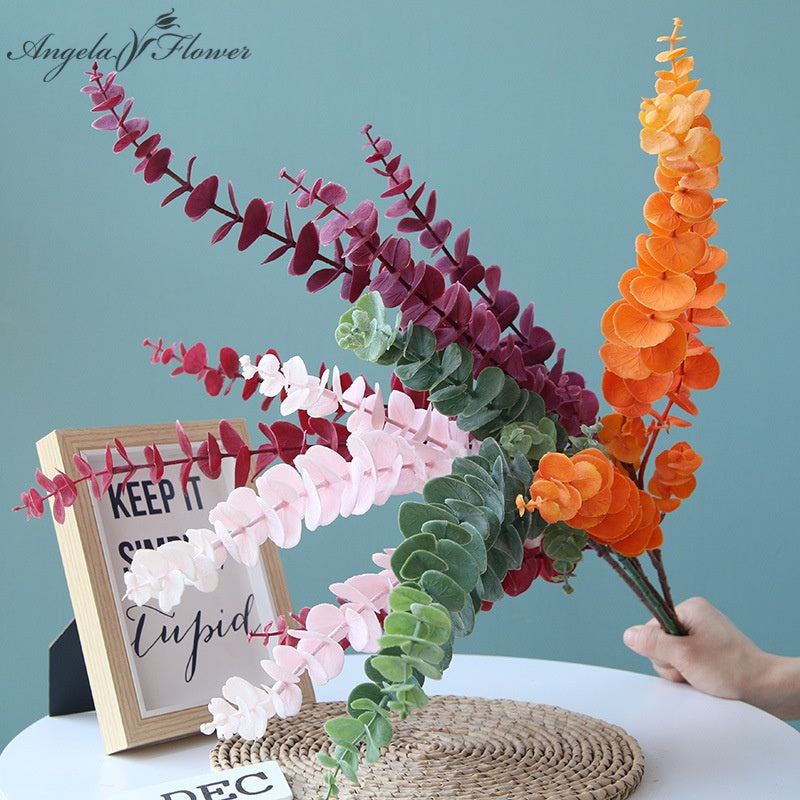 artificial delphinium eucalyptus stem wedding decor