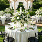 white-artificial-flower-table-centerpiece
