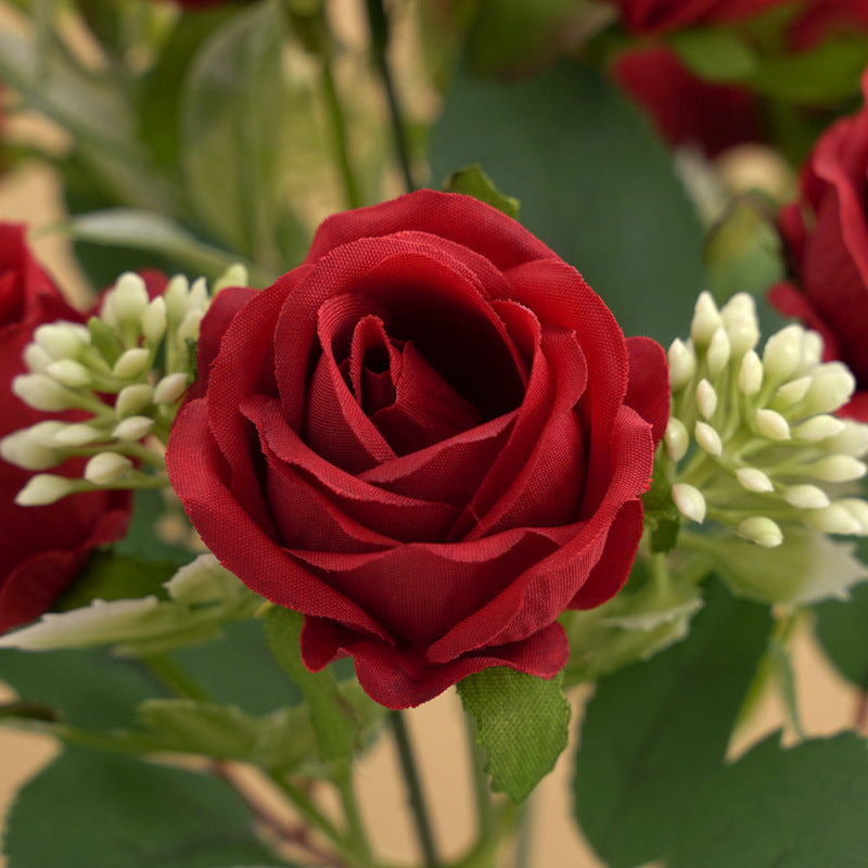 Blush silk rose floral sprigs