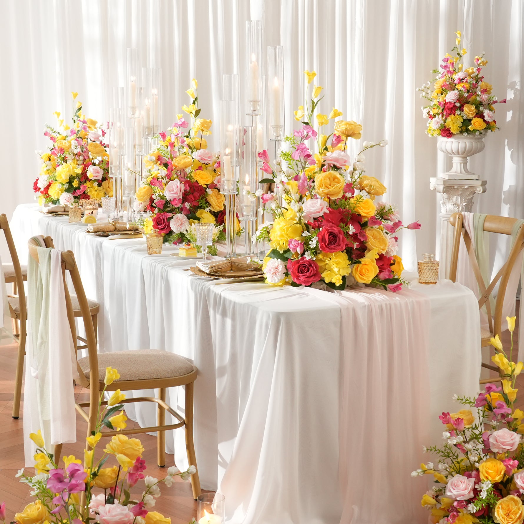 spring-color-artificial-flower-centerpiece