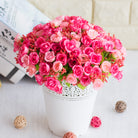 fake_small_rose_red_pink_mixed_stem