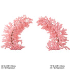 full red sakura floral arrangement for round arch