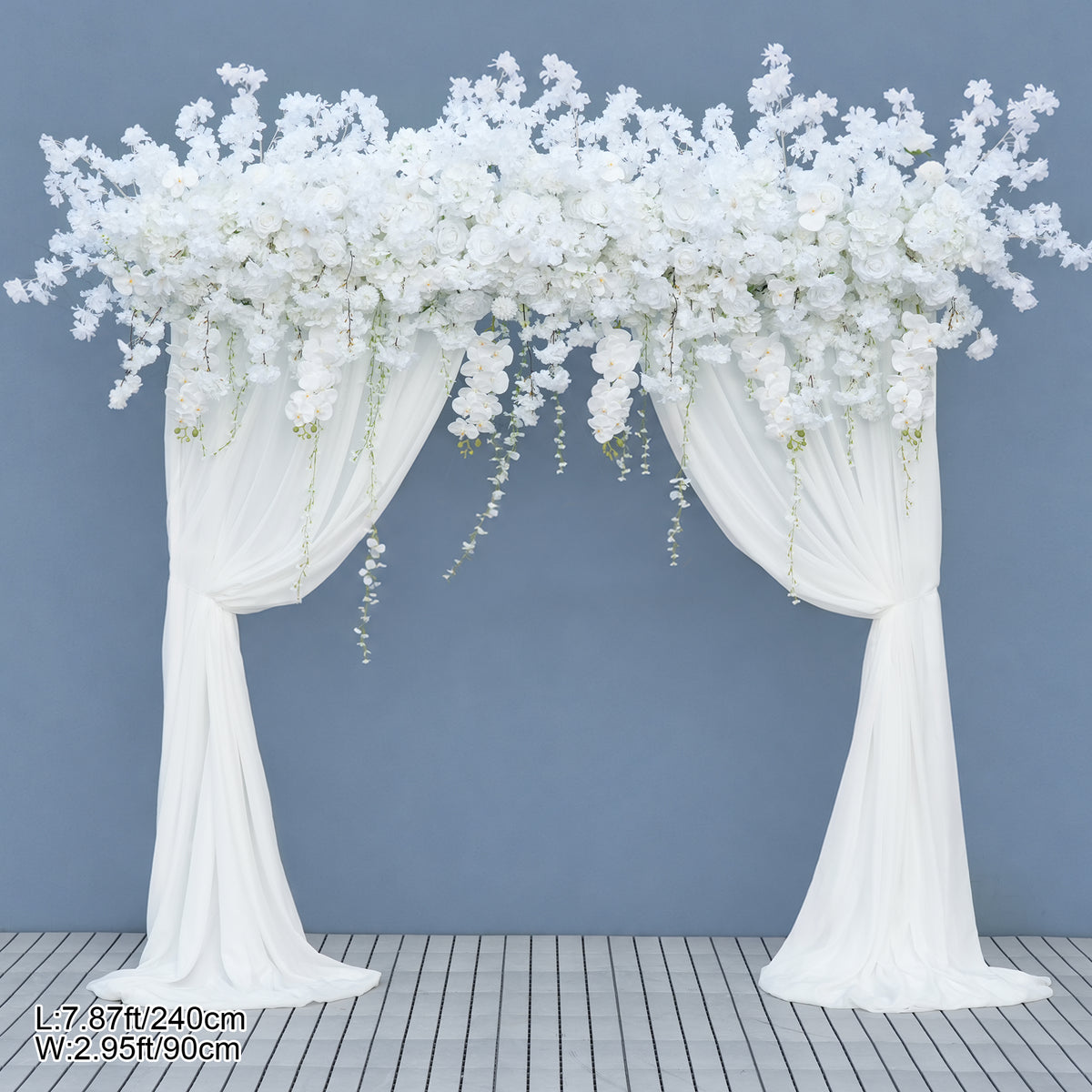 cherry blossom tassel floral drape for event decor