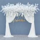 ivory wisteria tassel drape for party styling