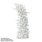Silk white artificial flowers for DIY curved wedding arch backdrop