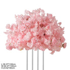 Cherry blossom pink sphere on minimalist white display stand