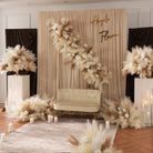 feathery pampas grass flower sphere for ceremony decor