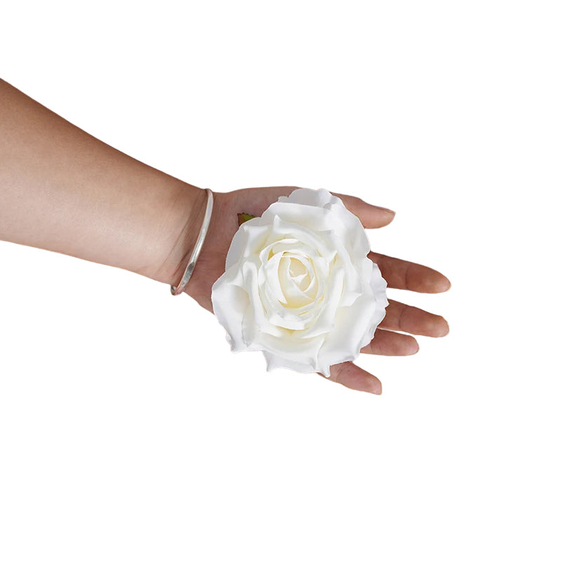 Nude blush artificial rose head fine art wedding