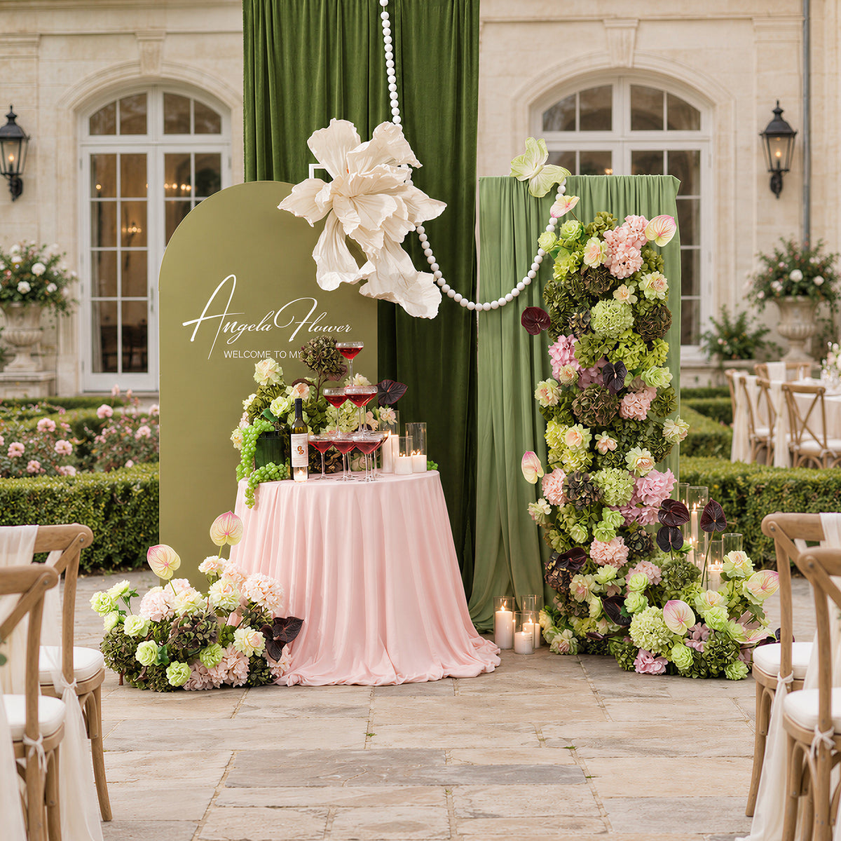 wedding table centerpiece flower decor