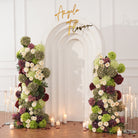 Hydrangea mixed with leafy green foliage for full volume