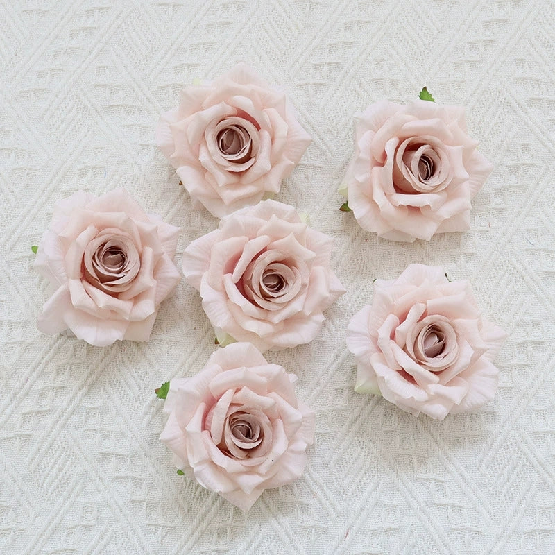 Close Up of Realistic Artificial Rose Flower Petals