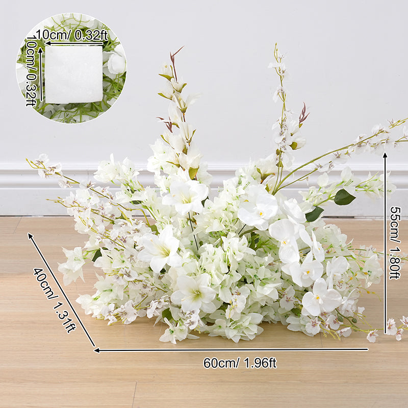 A8876 White Delphinium Orchid Vine Hang Floral Aisle Flower