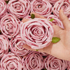 colorful-fake-rose-heads-craft-decoration