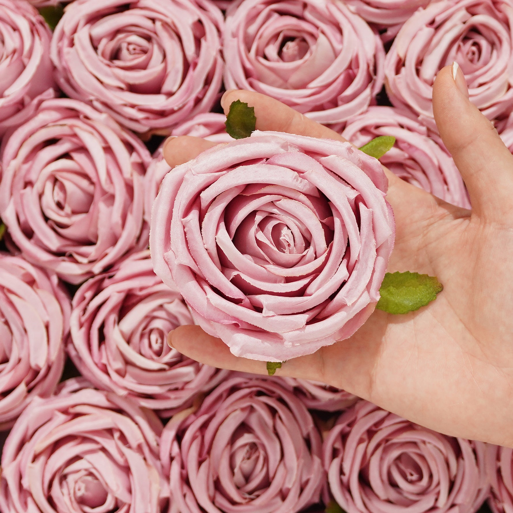 colorful-fake-rose-heads-craft-decoration
