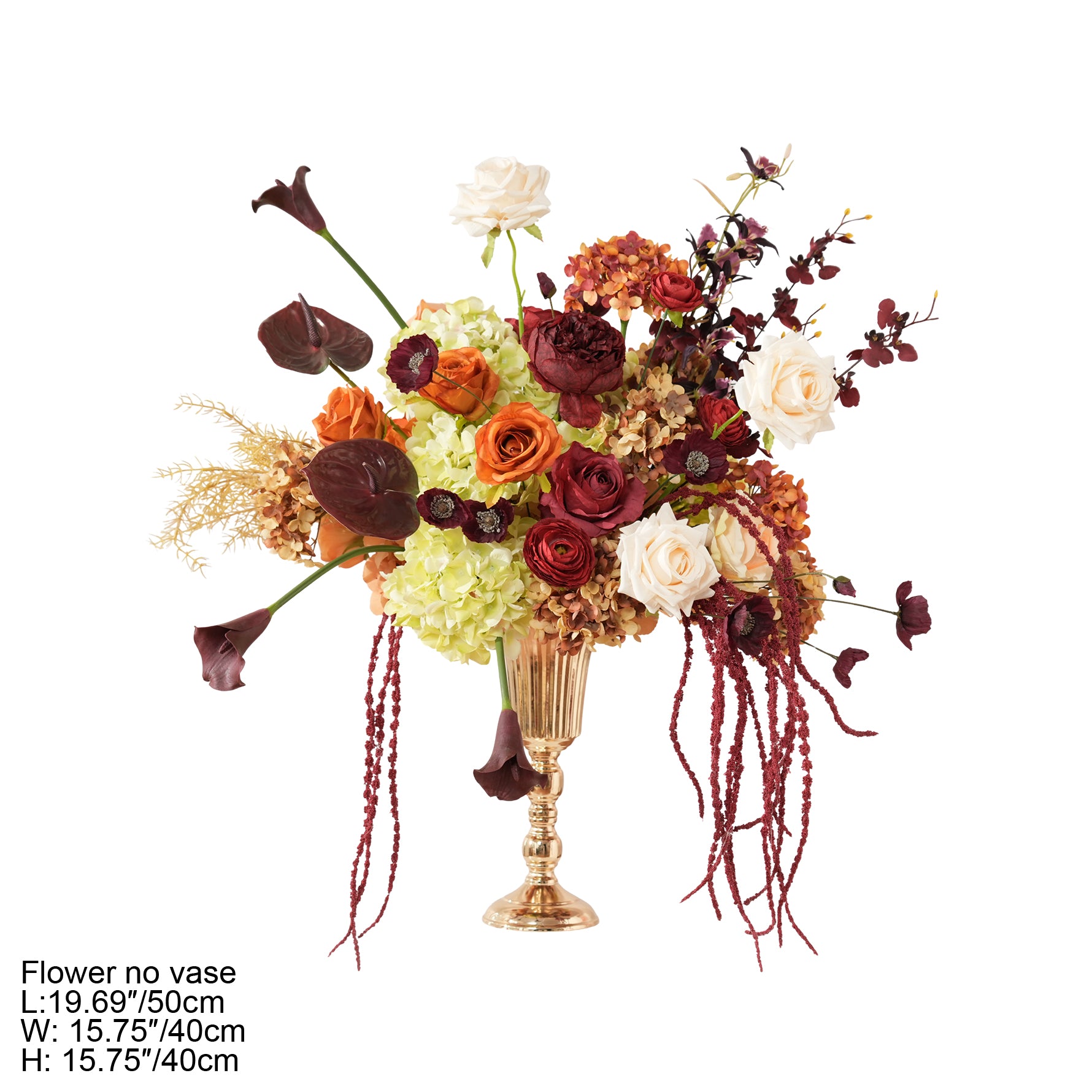 A9173 Burgundy Calla Lily Table Centerpieces Ball Flower
