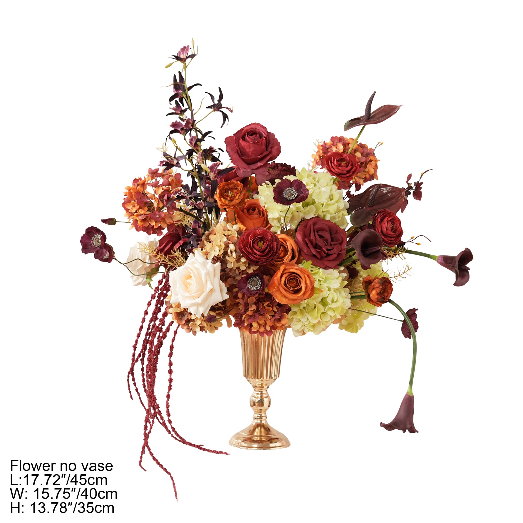 A9173 Burgundy Calla Lily Table Centerpieces Ball Flower