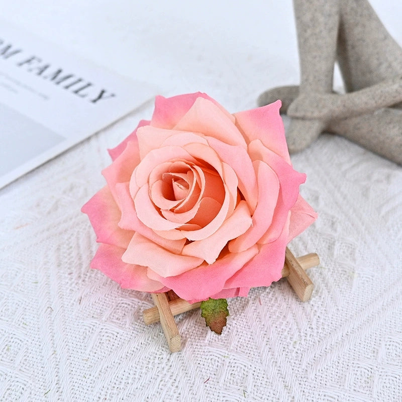 Artificial Champagne Rose Heads for Elegant Arrangements