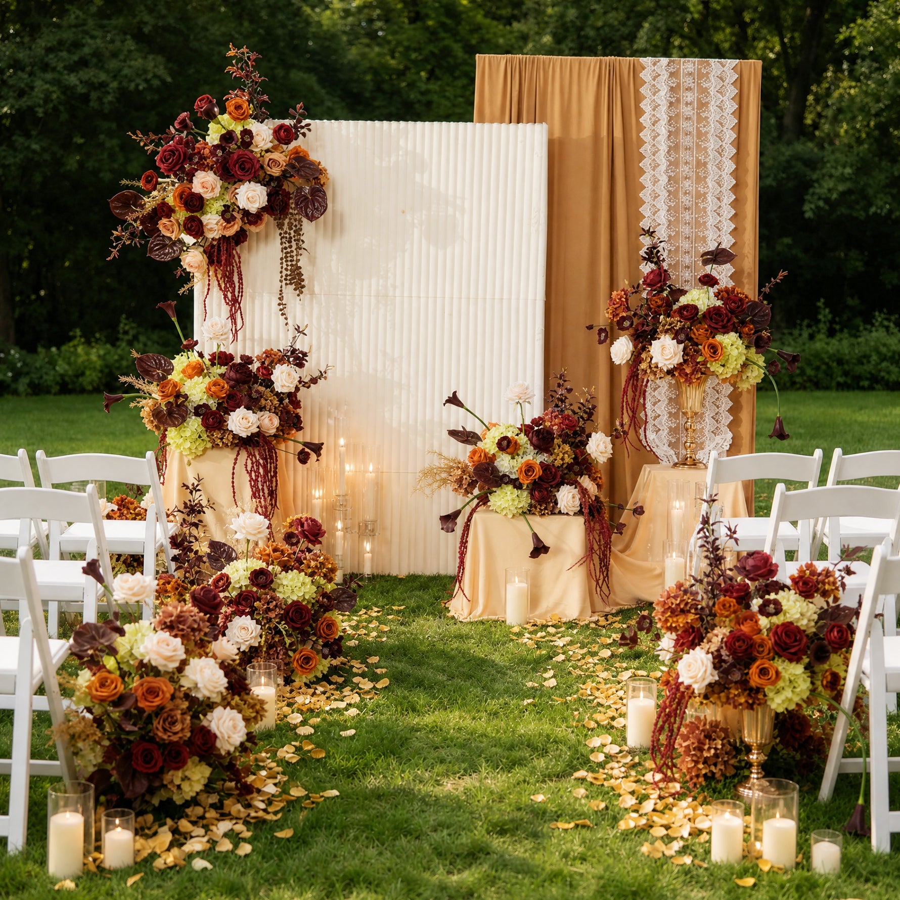 A9173 Burgundy Calla Lily Table Centerpieces Ball Flower