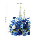 Deep blue wildflower mix artificial table arrangement for wedding receptions