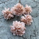 dusty pink faux chanel peony flower wedding aisle runner