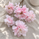 blush silk chanel peony stem wedding centerpiece flower