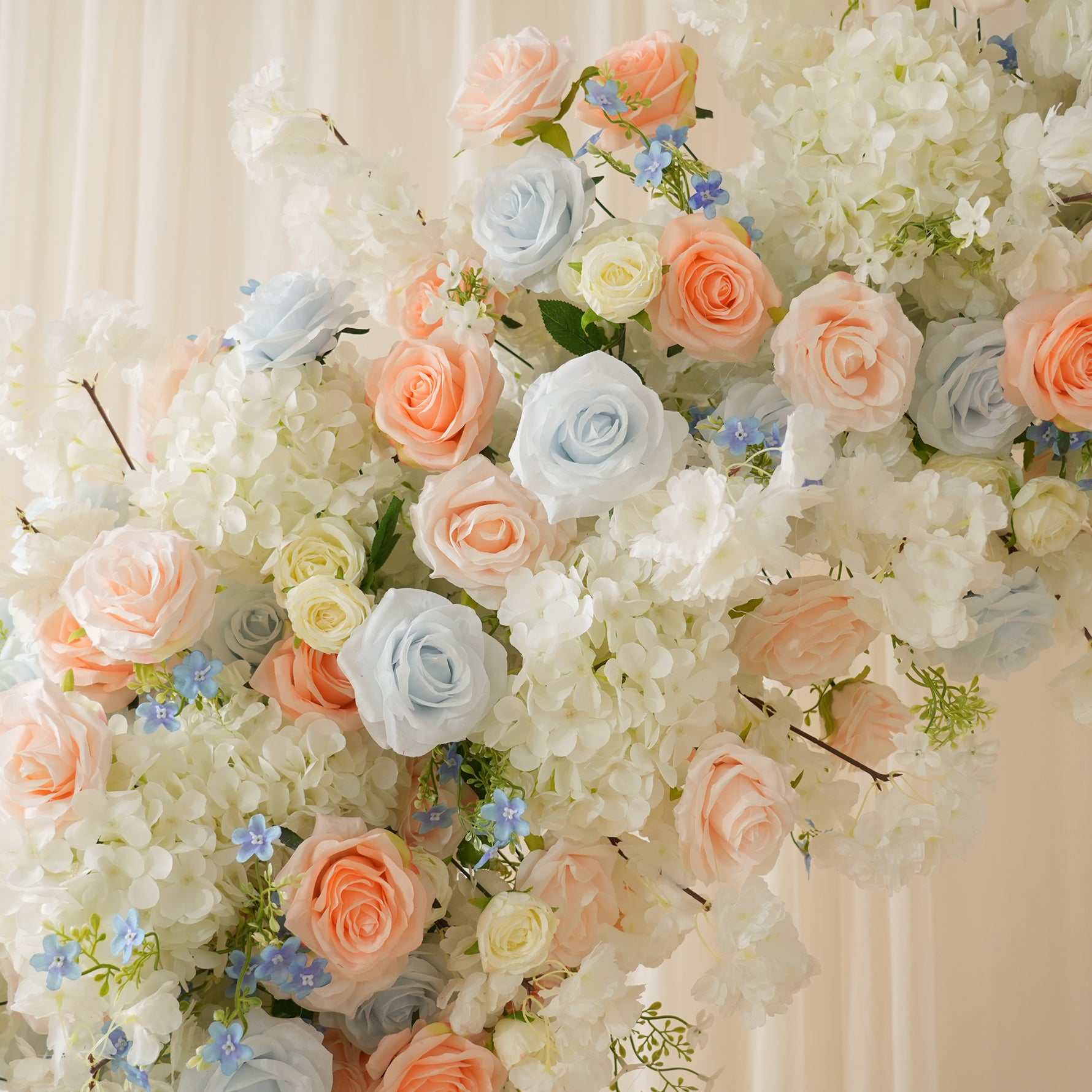 cherryオーダーページ A9052 Blue Pink Cherry Bloosom Rose Wedding Arch Decor Floral