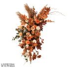 Fall terracotta silk flower ground bunch for party stage decor