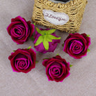 vibrant_fuchsia_velvet_rose_craft_parts