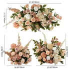 earthy tone faux backdrop flower pack for wedding reception