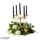 Mixed foliage artificial greenery for winter table arrangement
