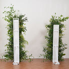 Green Palm White Flower Wedding Ceremony Decor