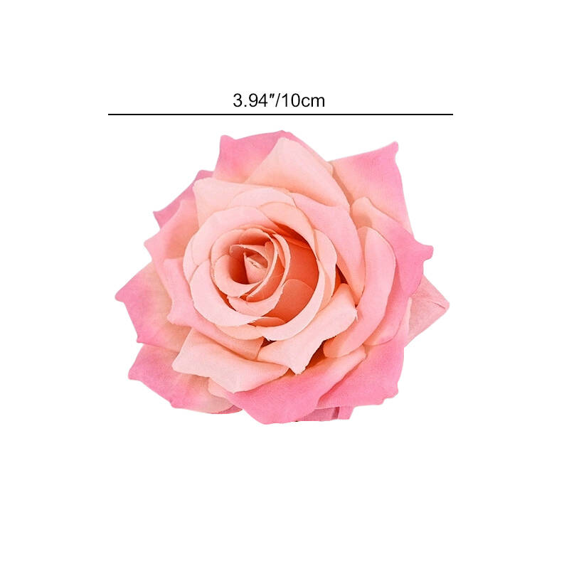 Handmade Faux Rose Heads with Layered Petals for Crafts